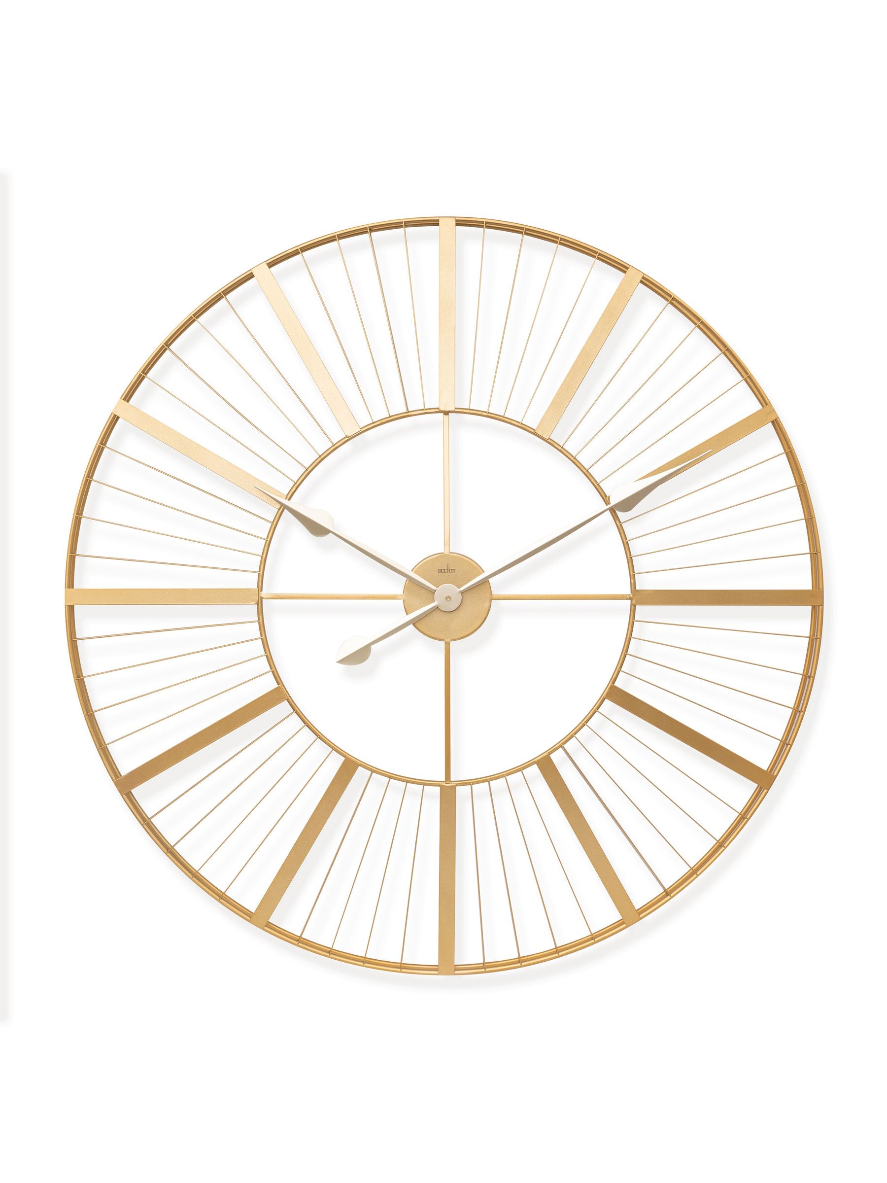 Acctim Clocks Gold Gardner wall clock 80cm - British product