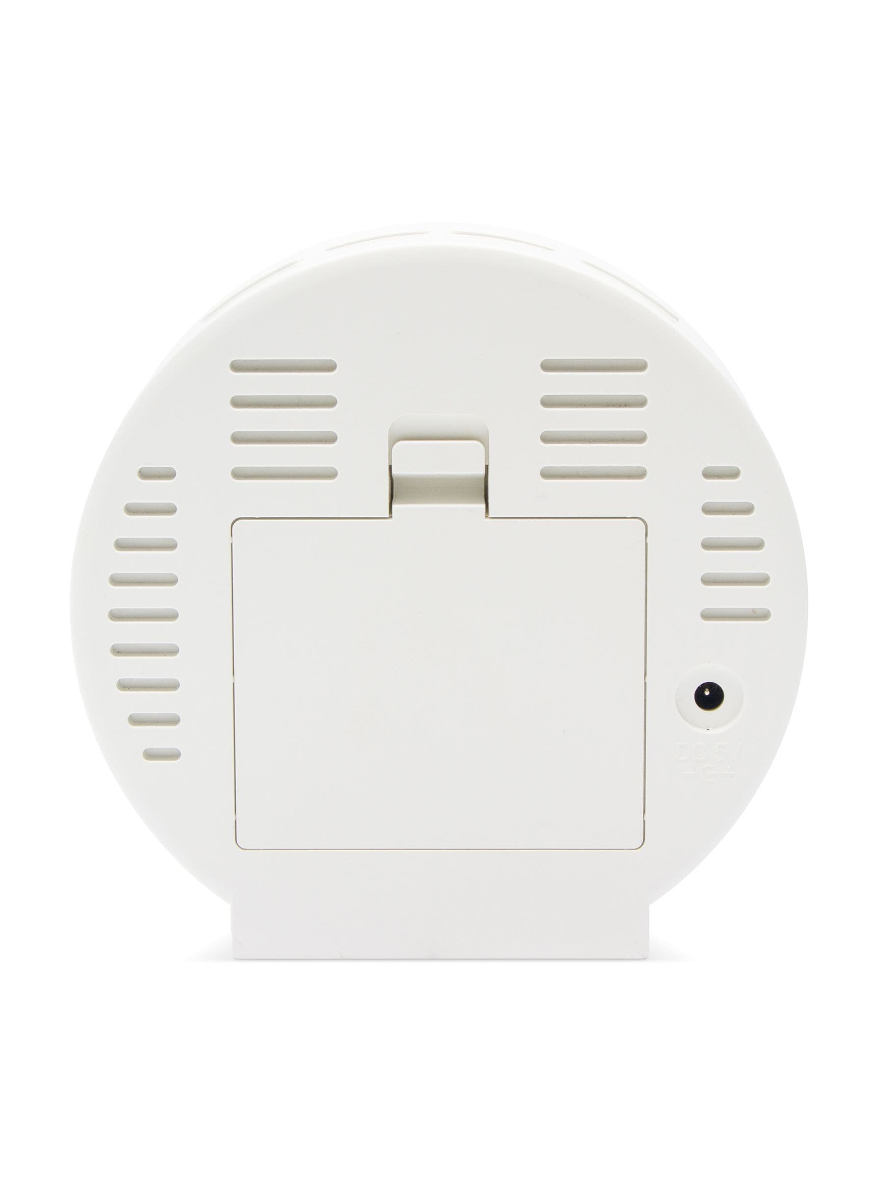 Acctim Clocks Il Giro White Round LED Alarm Clock - British product