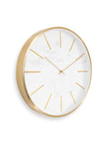 Acctim White Marble Luxe wall clock 30cm - British product