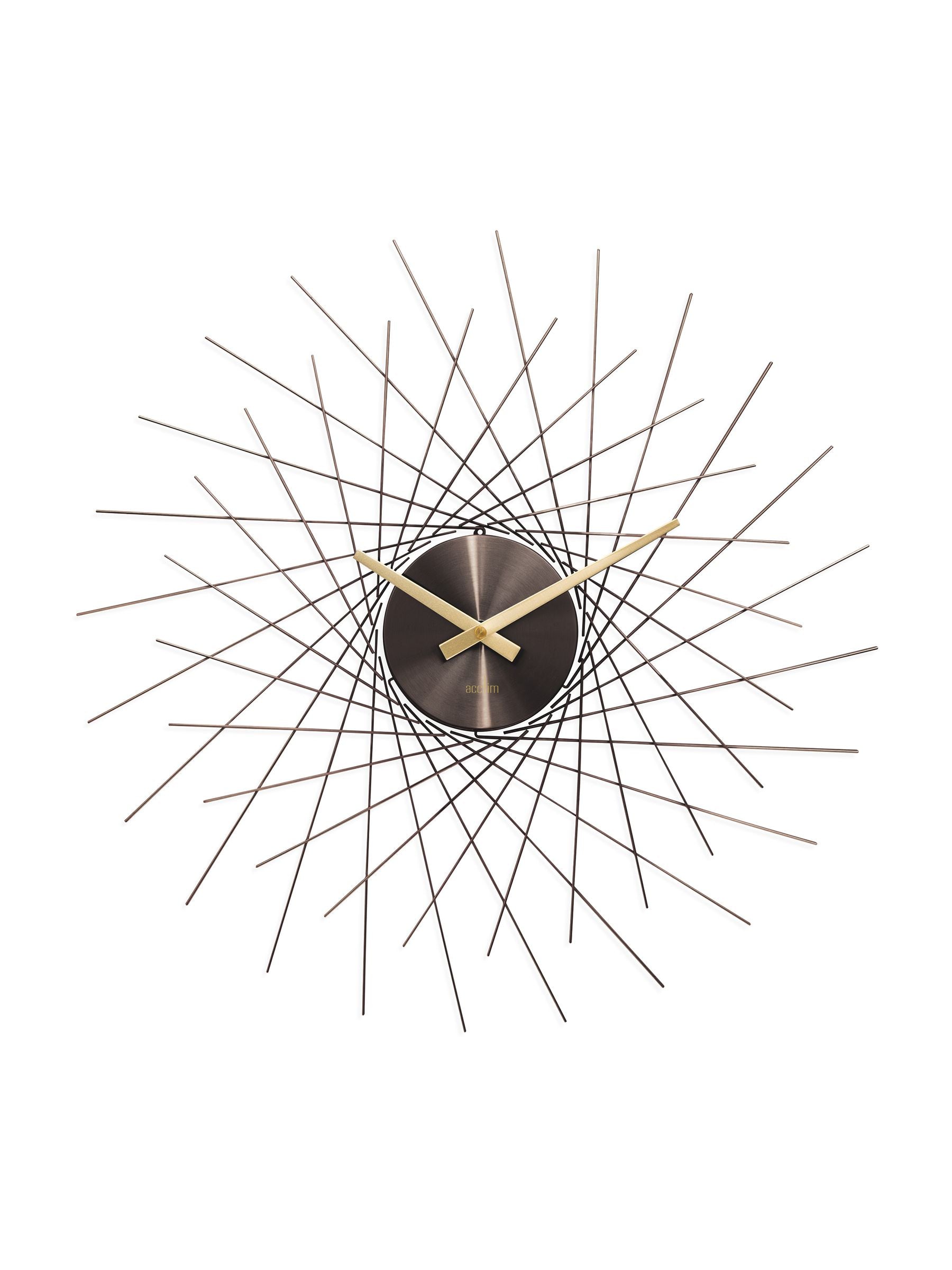 Acctim Clocks Gunmetal Lohne 49cm Metal Wall Clock