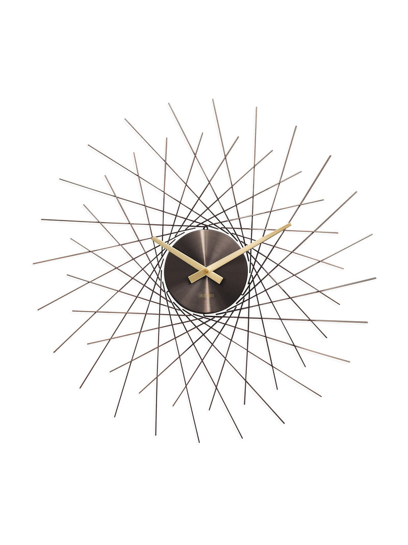 Acctim Clocks Gunmetal Lohne 49cm Metal Wall Clock
