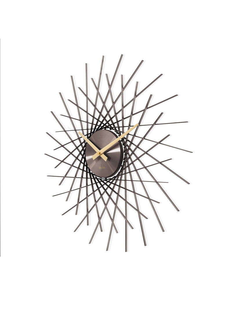 Acctim Clocks Gunmetal Lohne 49cm Metal Wall Clock