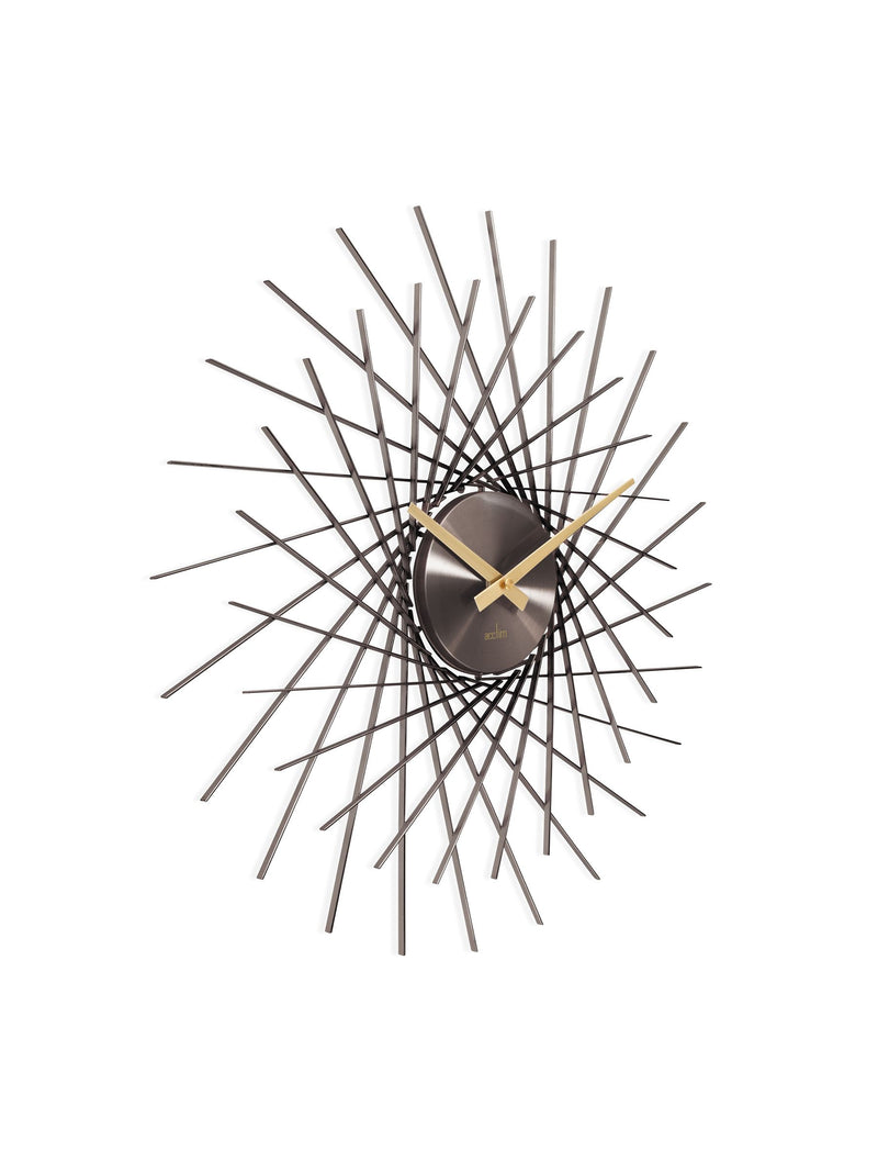 Acctim Clocks Gunmetal Lohne 49cm Metal Wall Clock