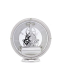Acctim Silver Skeleton Mantel Clock 14cm - British product