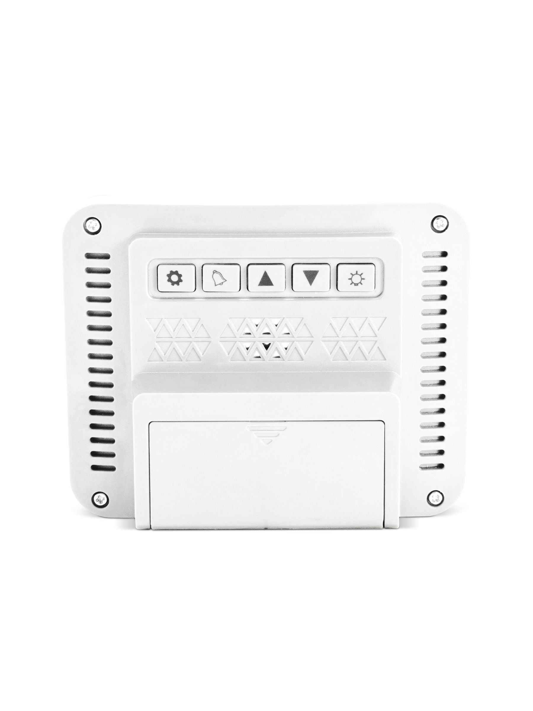 Acctim White Otto LCD Vekkerklokke - Britisk produkt