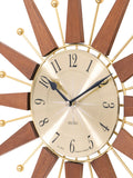 Acctim Clocks brown Wolcott wall clock 49cm, imported from the UK