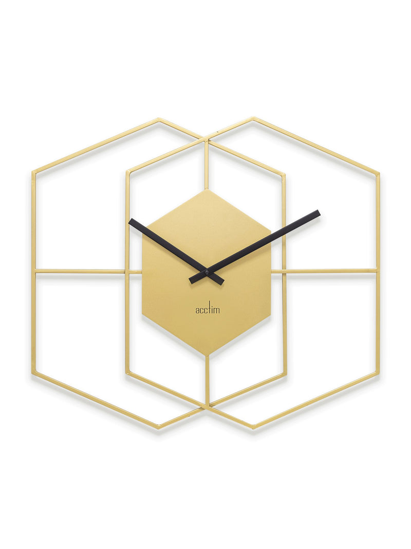 Acctim Matt Brass Addison 55cm wall clock - British product