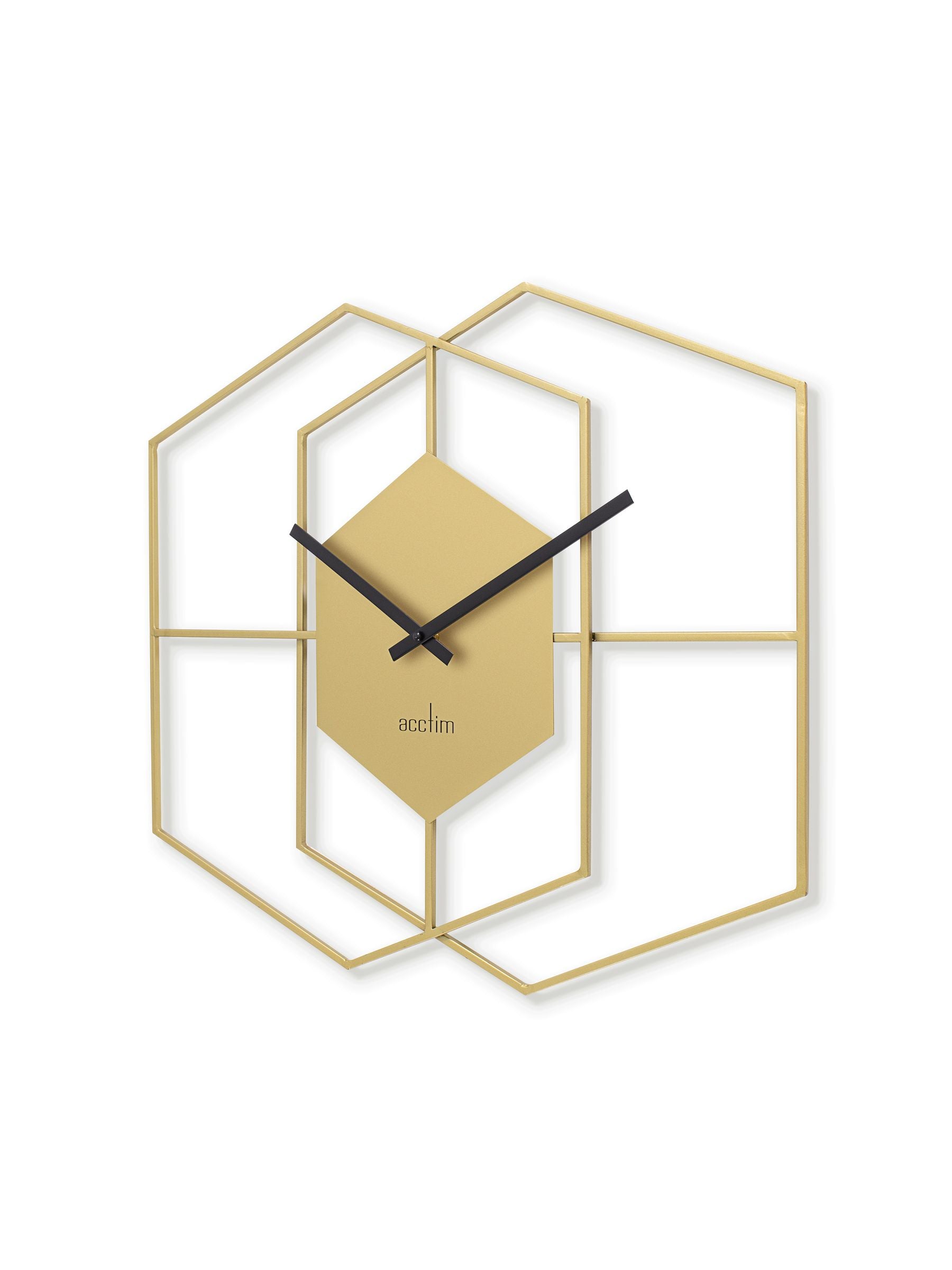 Acctim Matt Brass Addison 55cm wall clock - British product