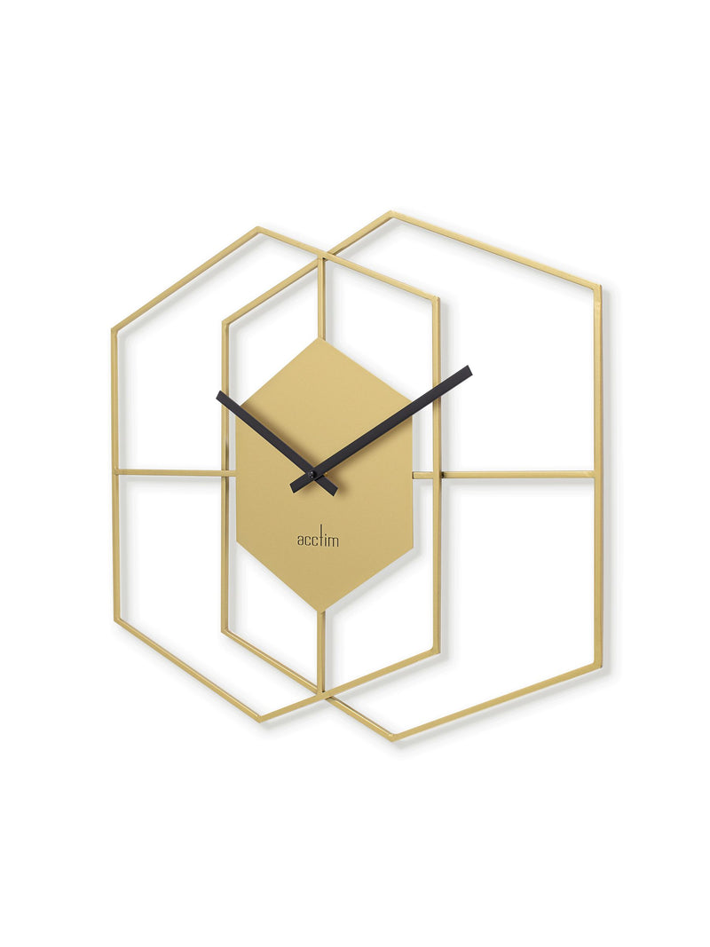 Acctim Matt Brass Addison 55cm wall clock - British product