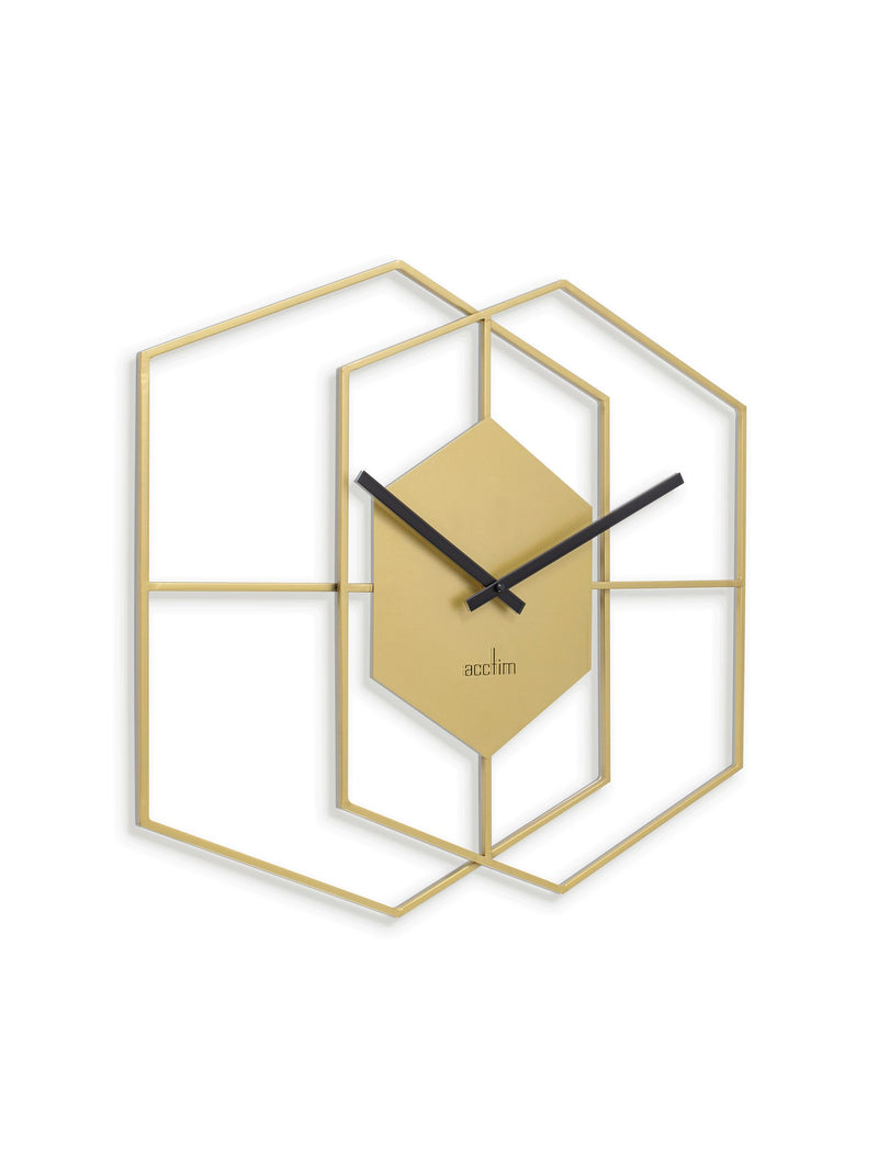 Acctim Matt Brass Addison 55cm wall clock - British product