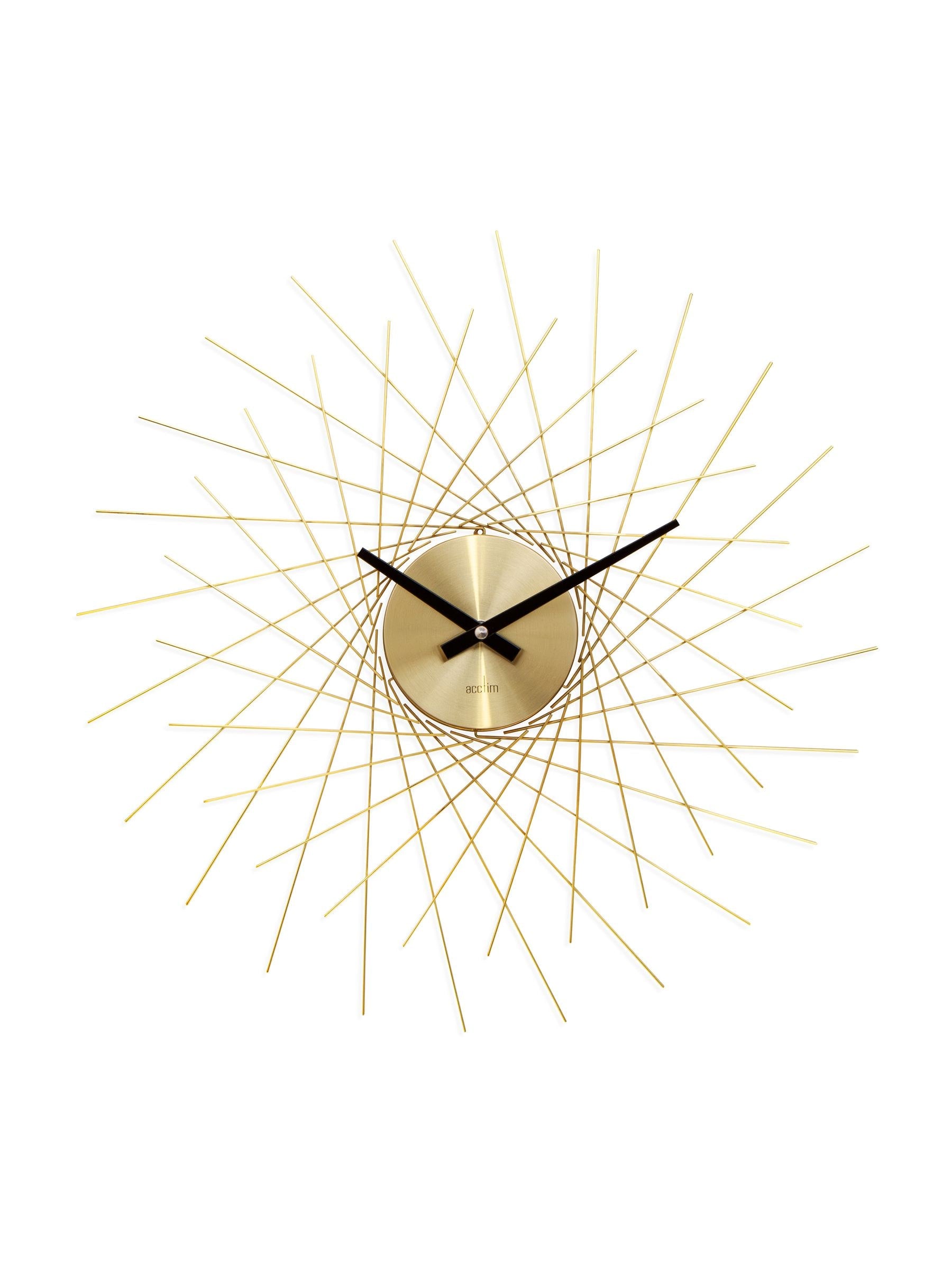 Acctim Brass Lohne wall clock 49cm metal, UK version