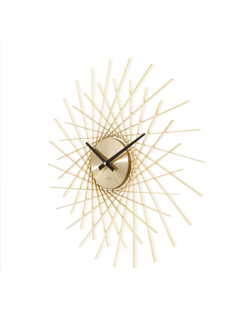 Acctim Brass Lohne wall clock 49cm metal, UK version