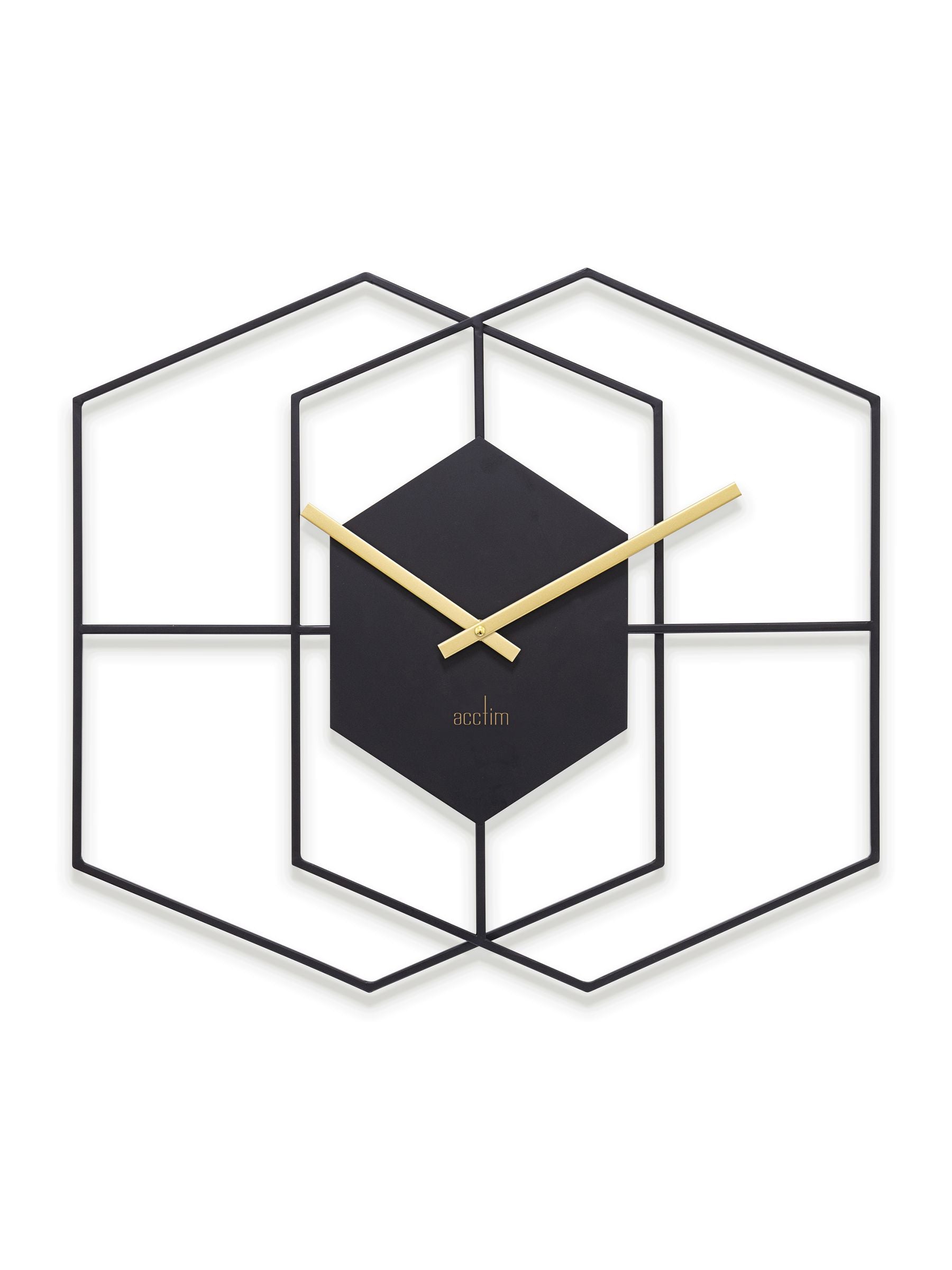 Acctim Clocks Matt Brass Addison 55cm wall clock - British product