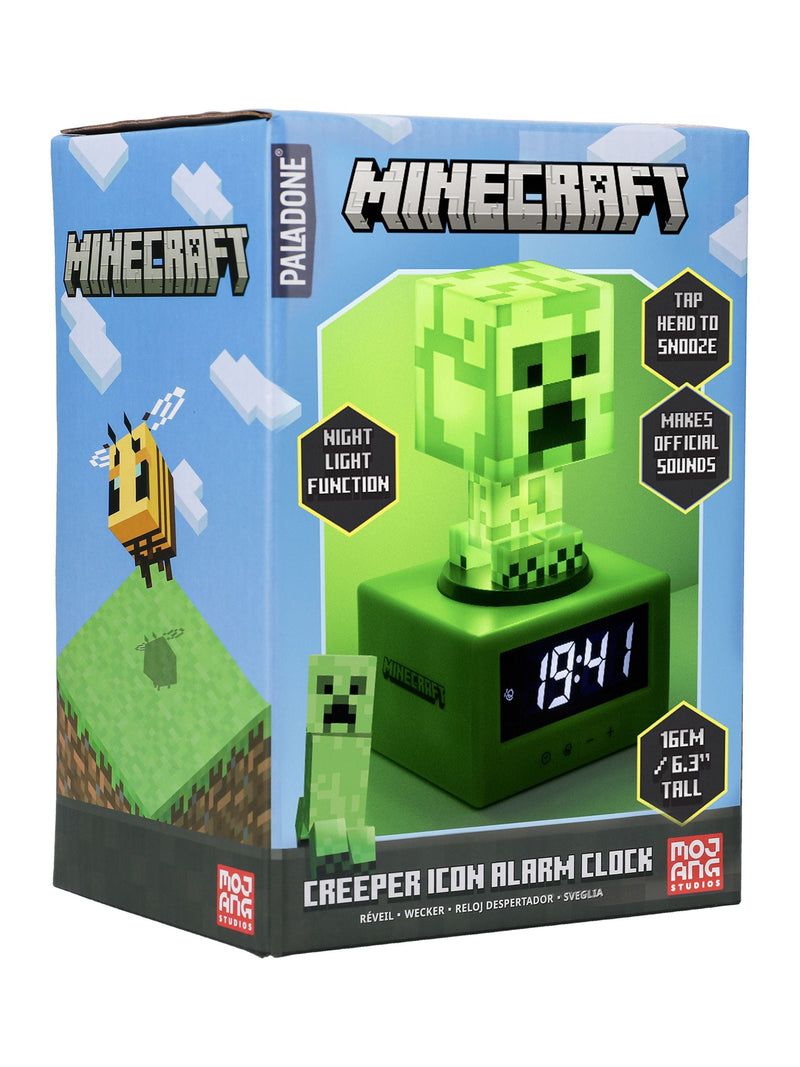 Minecraft Creeper Icon alarm clock 16cm (British brand)
