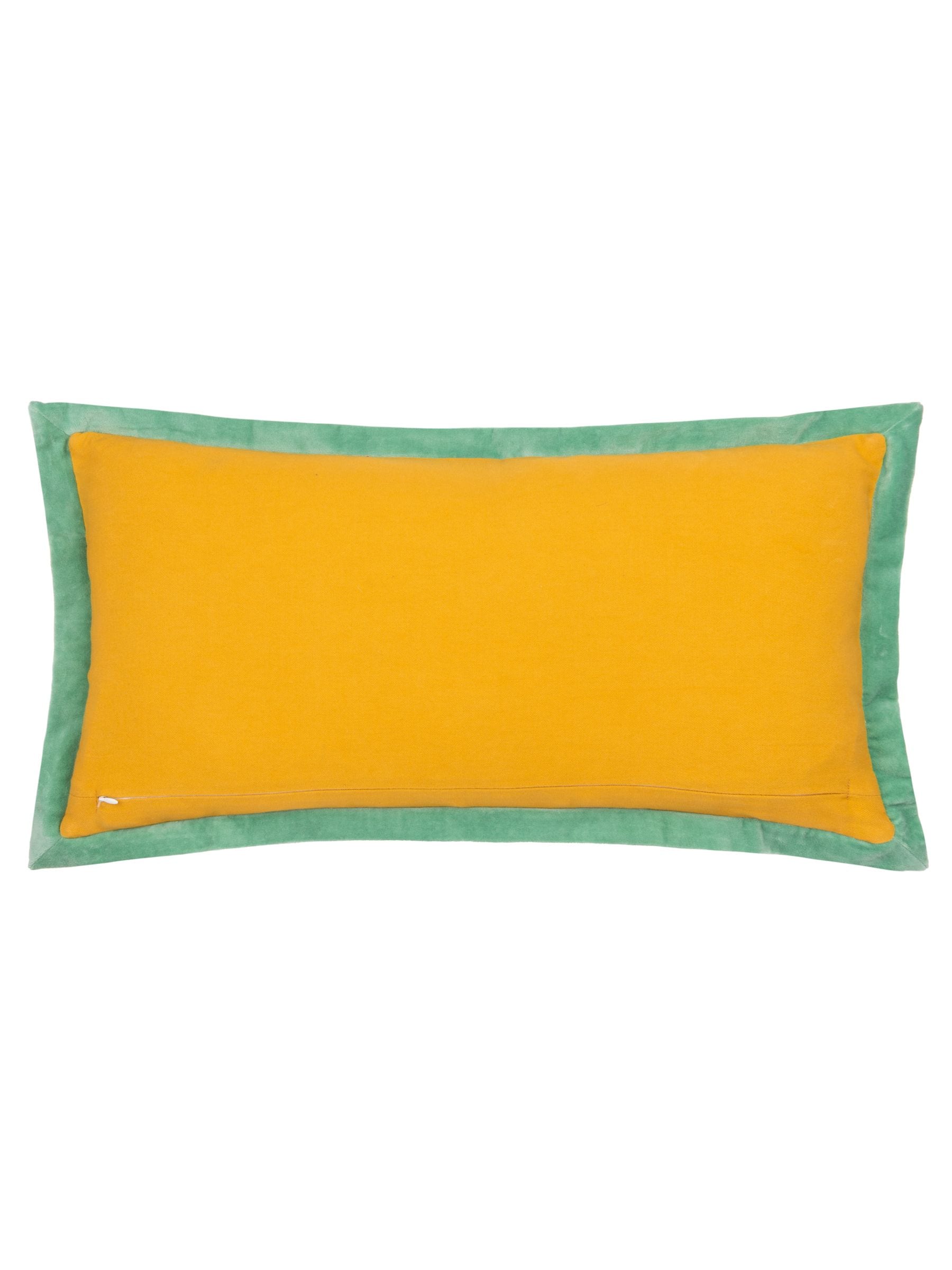 Riva Paoletti Ochre Marine Casa embroidered cushion, UK version