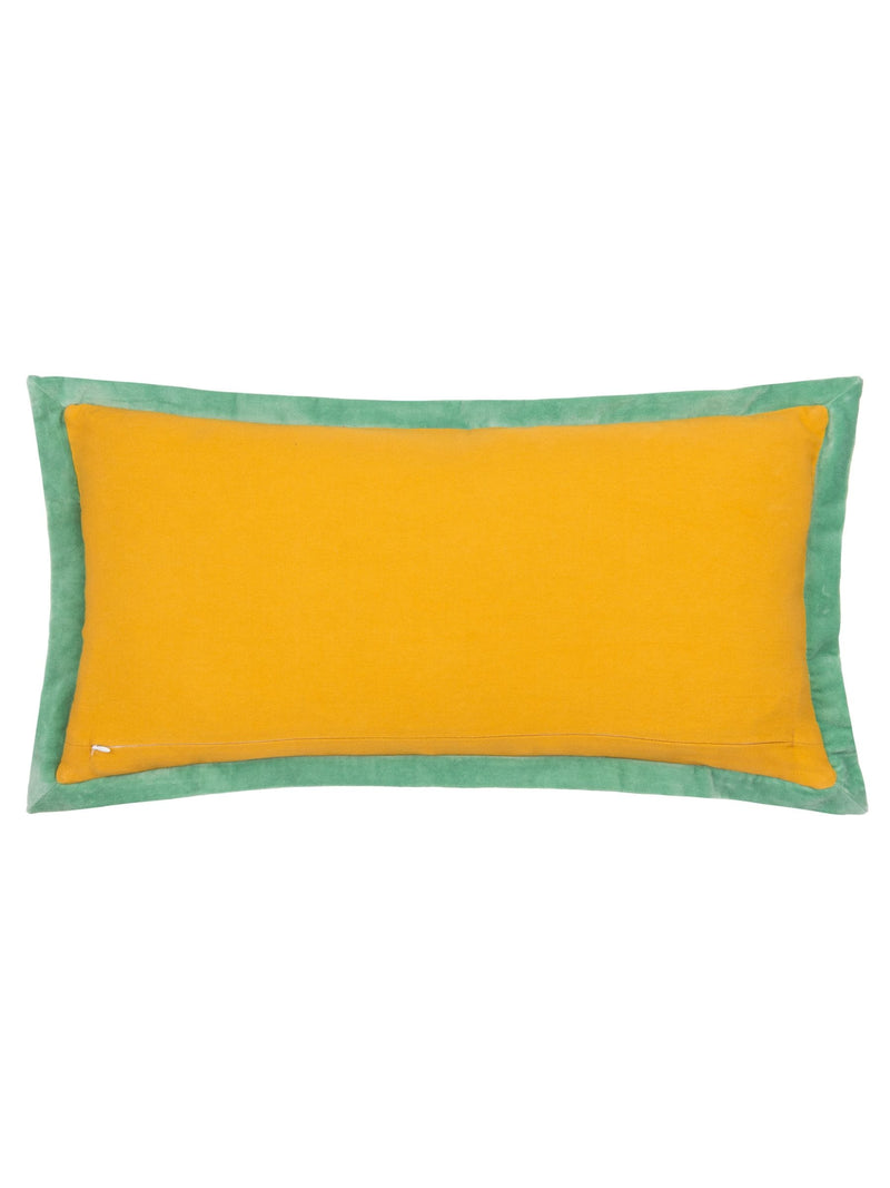 Riva Paoletti Ochre Marine Casa embroidered cushion, UK version