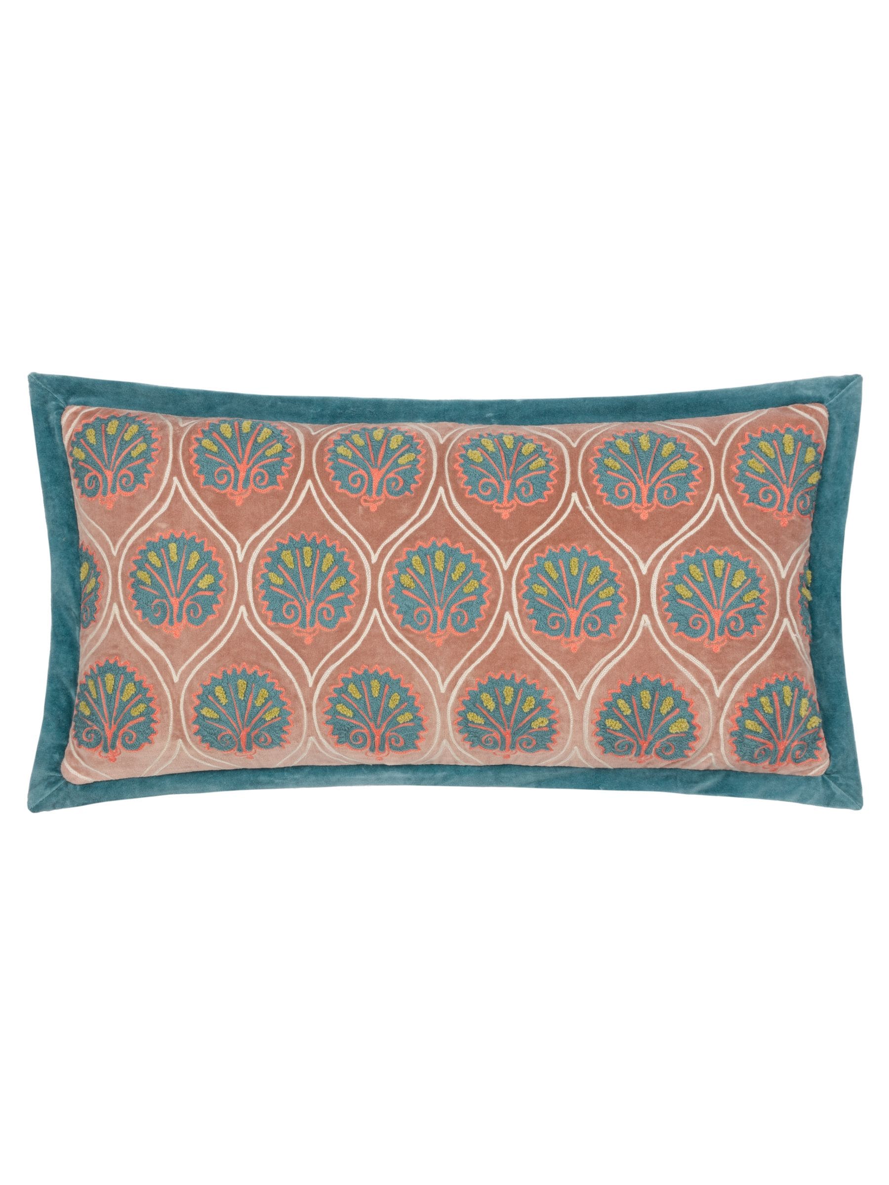 Riva Paoletti Rose French Blue Casa Embroidered Cushion