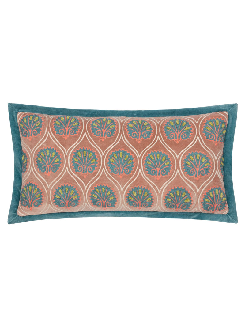 Riva Paoletti Rose French Blue Casa Embroidered Cushion