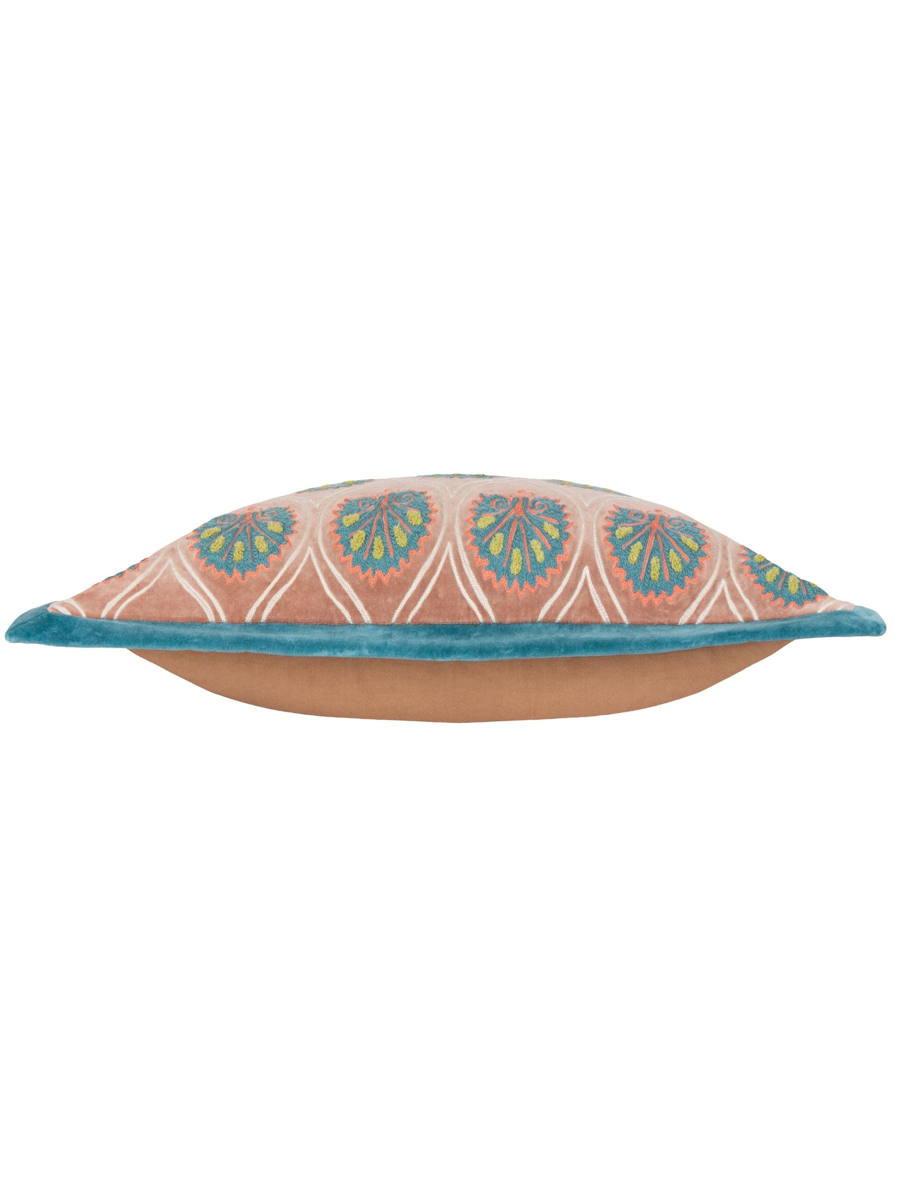 Riva Paoletti Rose French Blue Casa Embroidered Cushion