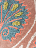Riva Paoletti Rose French Blue Casa Embroidered Cushion