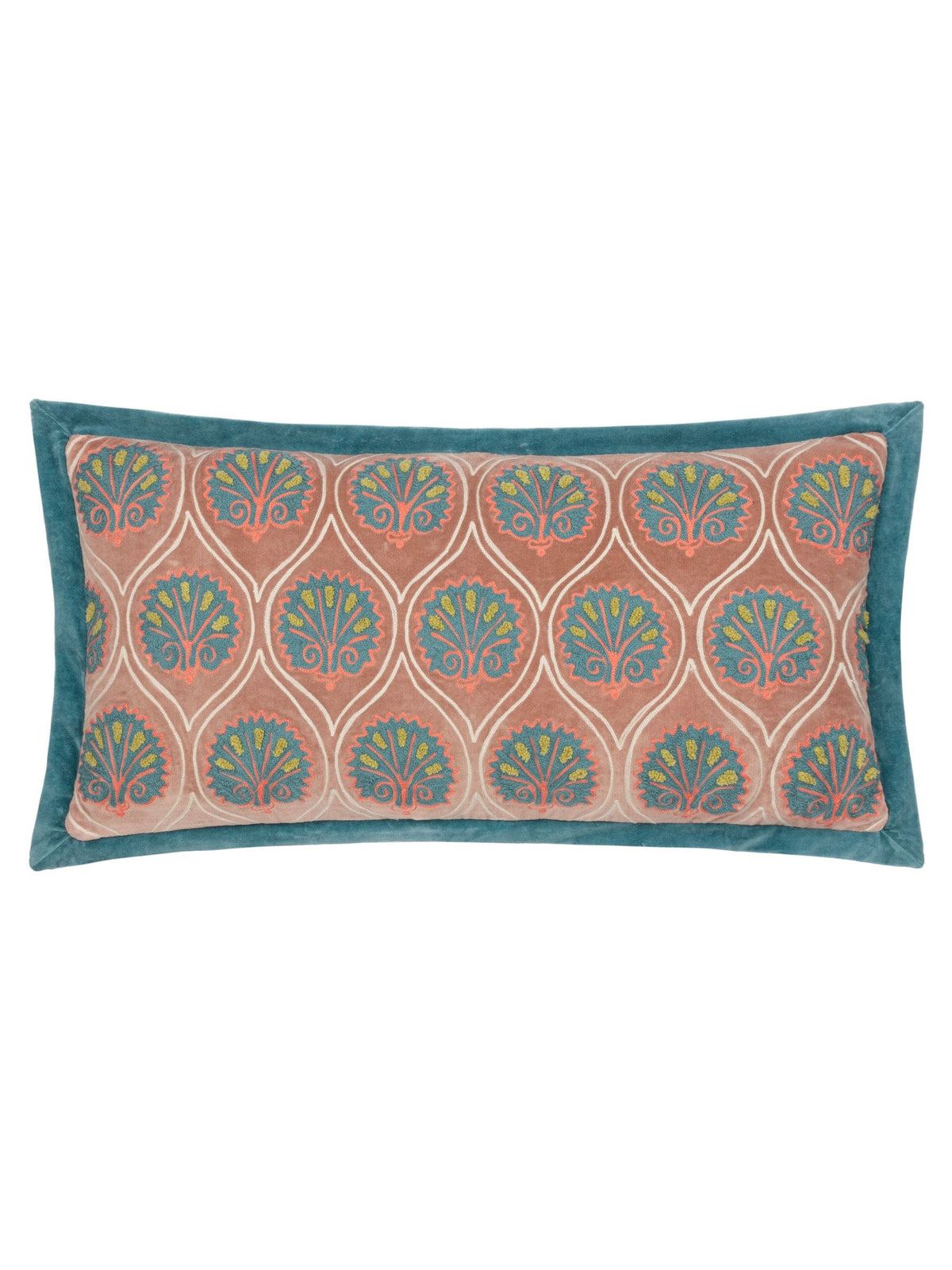 Riva Paoletti Rose French Blue Casa Embroidered Cushion