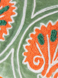 Riva Paoletti Peridot Orange Casa Embroidered Cushion