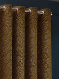 Riva Paoletti Gold Galaxy Chenille Eyelet Curtains