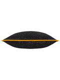 Riva Paoletti black galaxy chenille piped cushion 50cm - British product