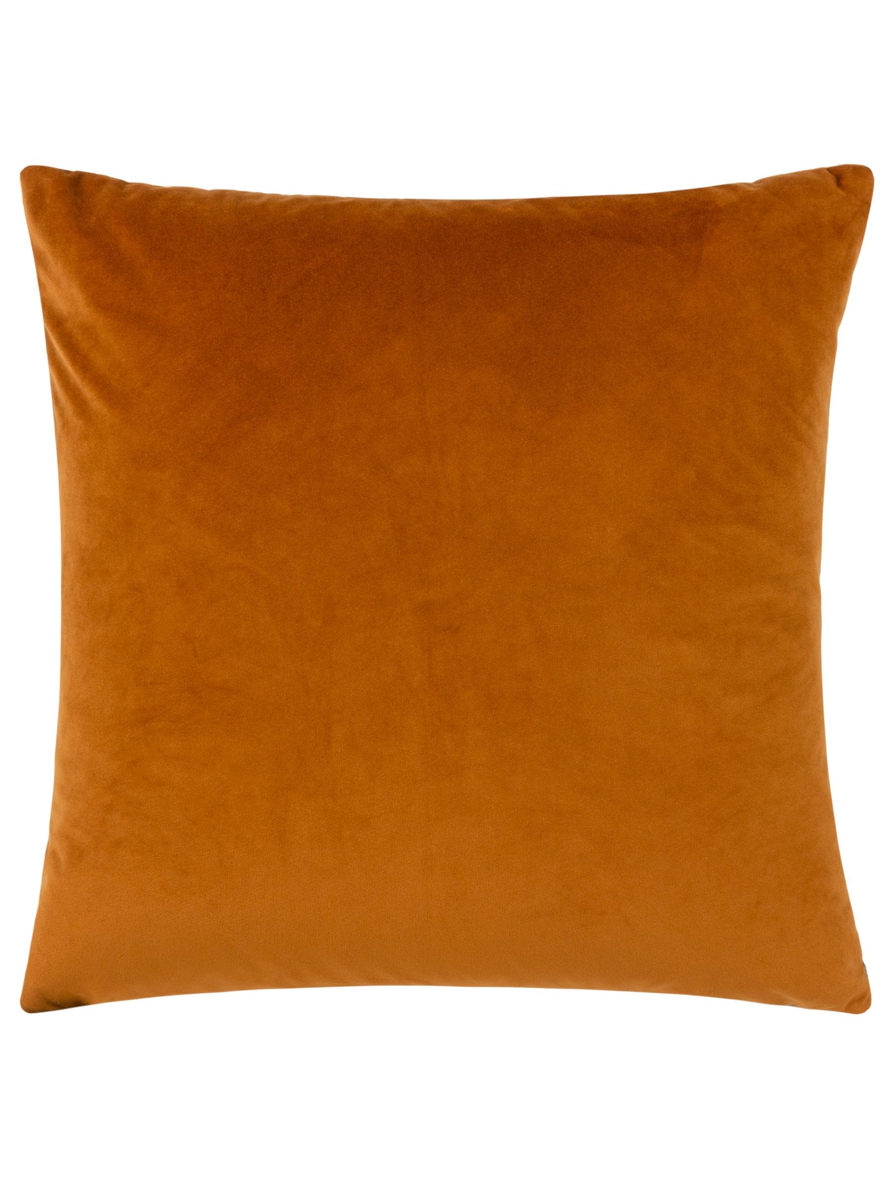 Riva Paoletti ginger grey jacquard velvet cushion 45x45cm - British product