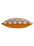 Riva Paoletti ginger grey jacquard velvet cushion 45x45cm - British product