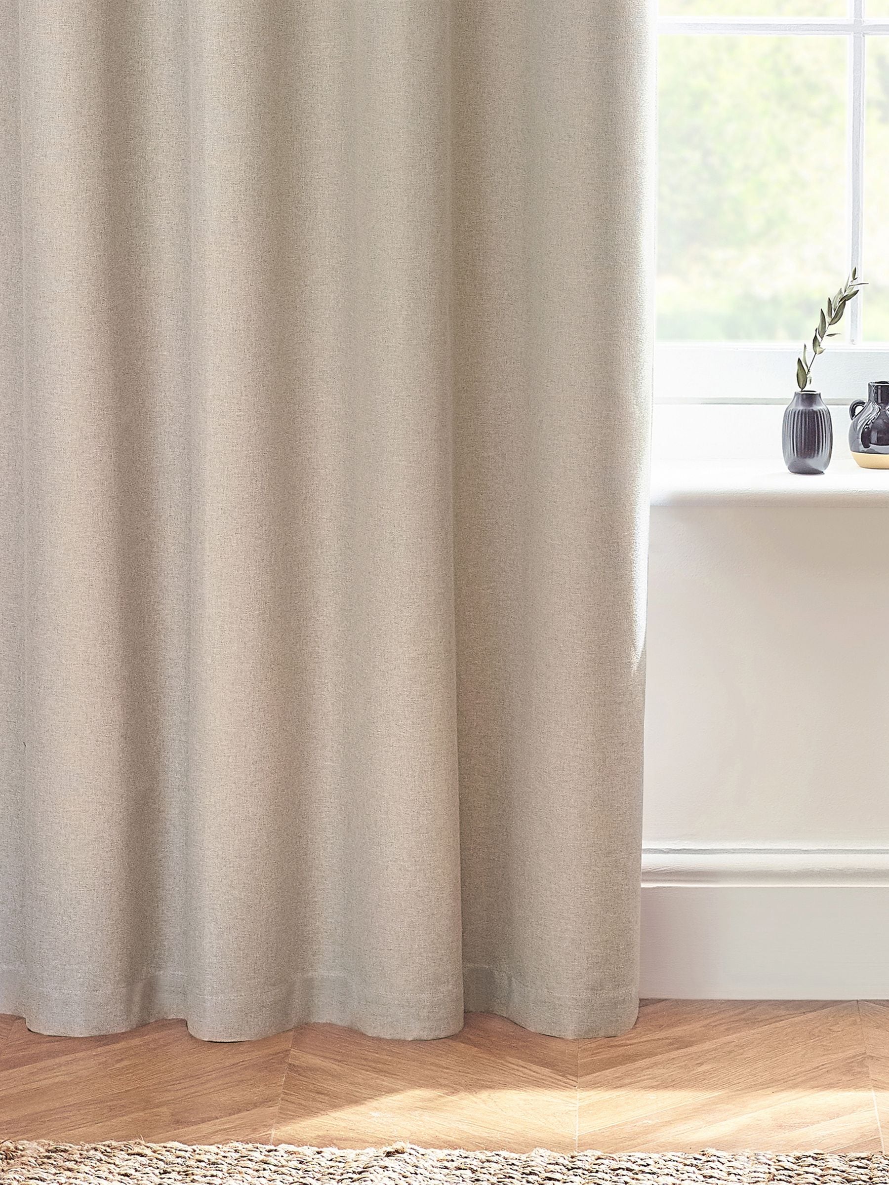 Furn Dawn textured blackout eyelet curtains (British brand)