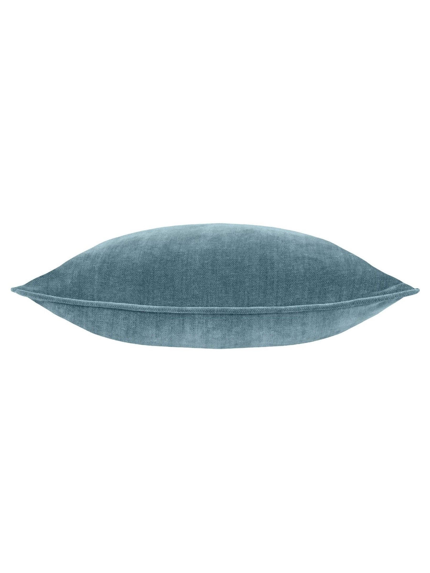 Yard Marine Blue chenille cushion, UK version
