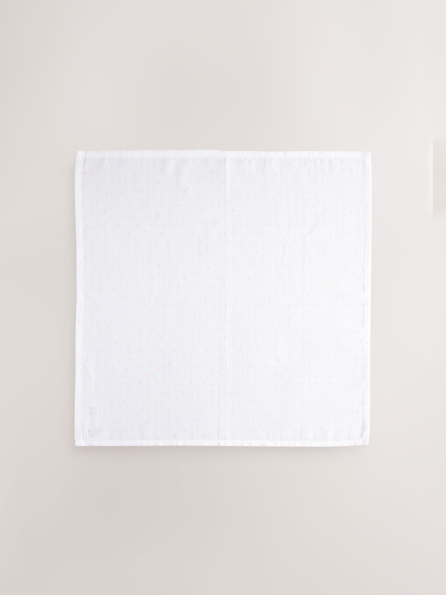 White baby muslin cloths 4 pack (British brand)