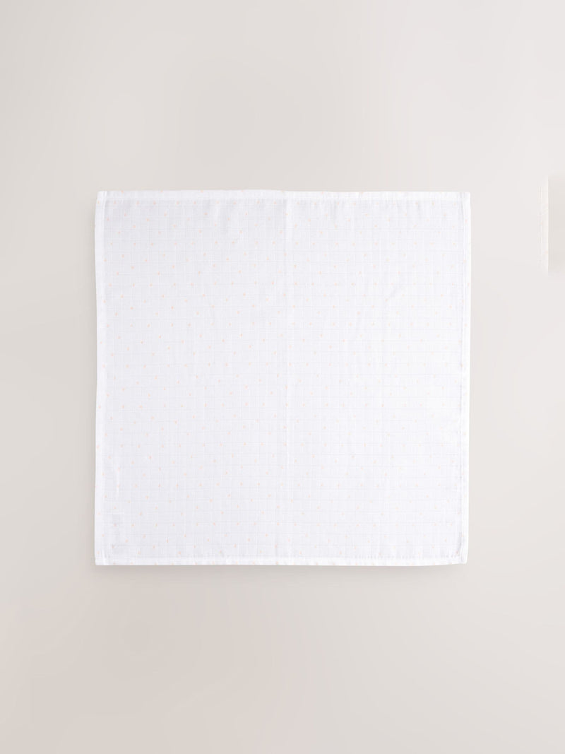 White baby muslin cloths 4 pack (British brand)