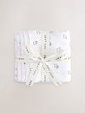 White baby muslin cloths 4 pack (British brand)