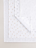 White baby muslin cloths 4 pack (British brand)