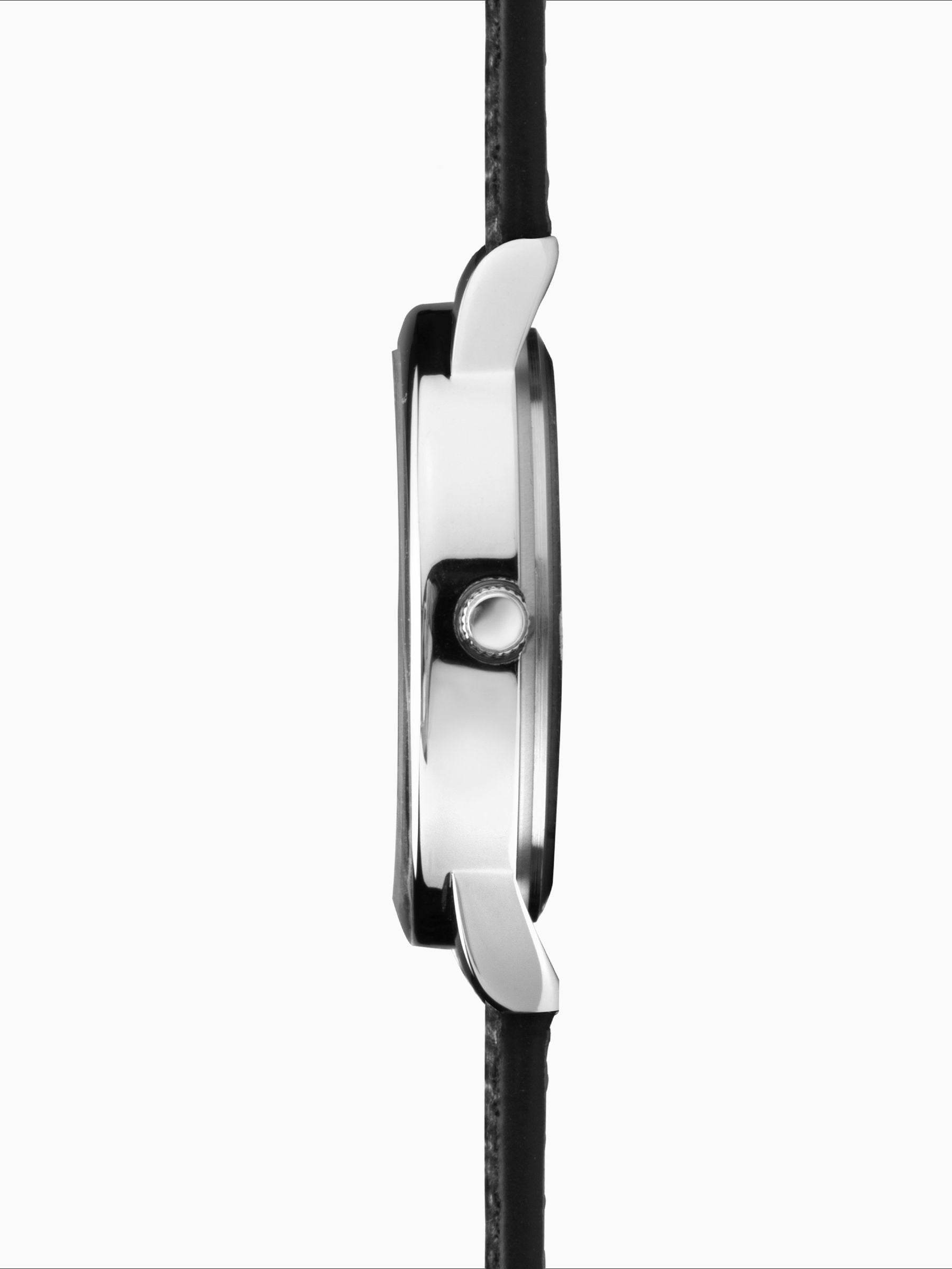 Limit ladies analogue watch 34mm silver case with black polka dot strap, imported from the UK