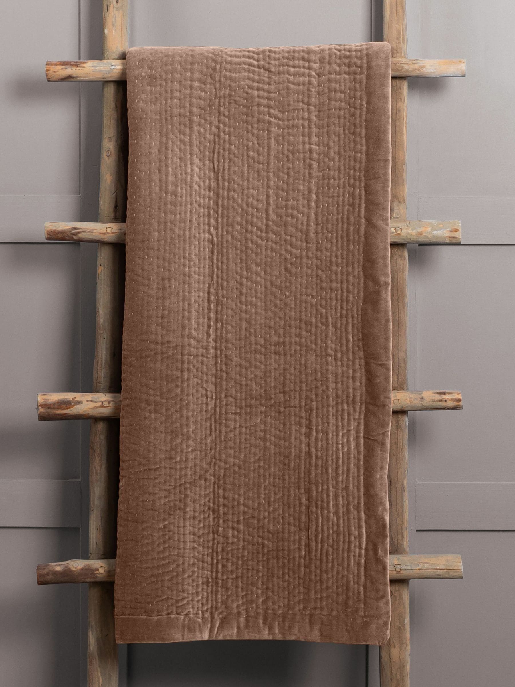 Voyage Maison Sunset Haze Quilted Velvet Throw 200cm x 140cm