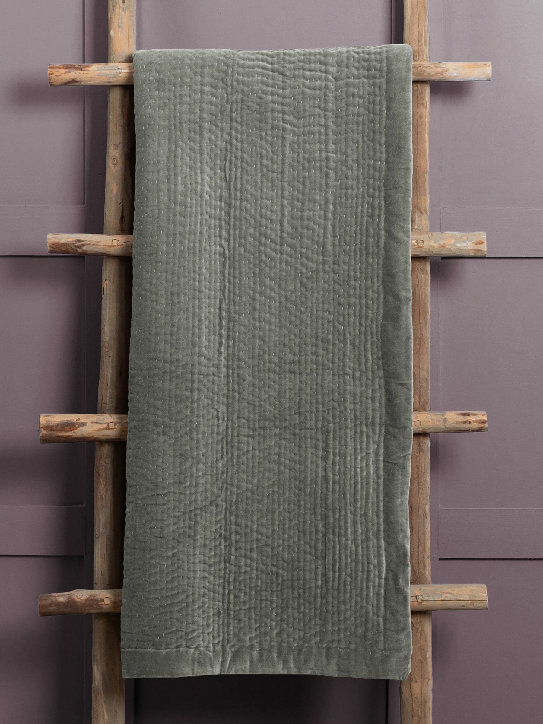 Voyage Maison Sunset Haze Quilted Velvet Throw 200cm x 140cm