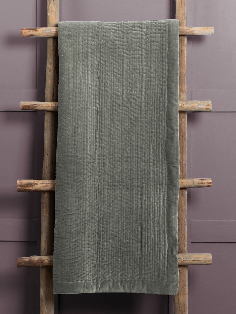Voyage Maison Sunset Haze Quilted Velvet Throw 200cm x 140cm