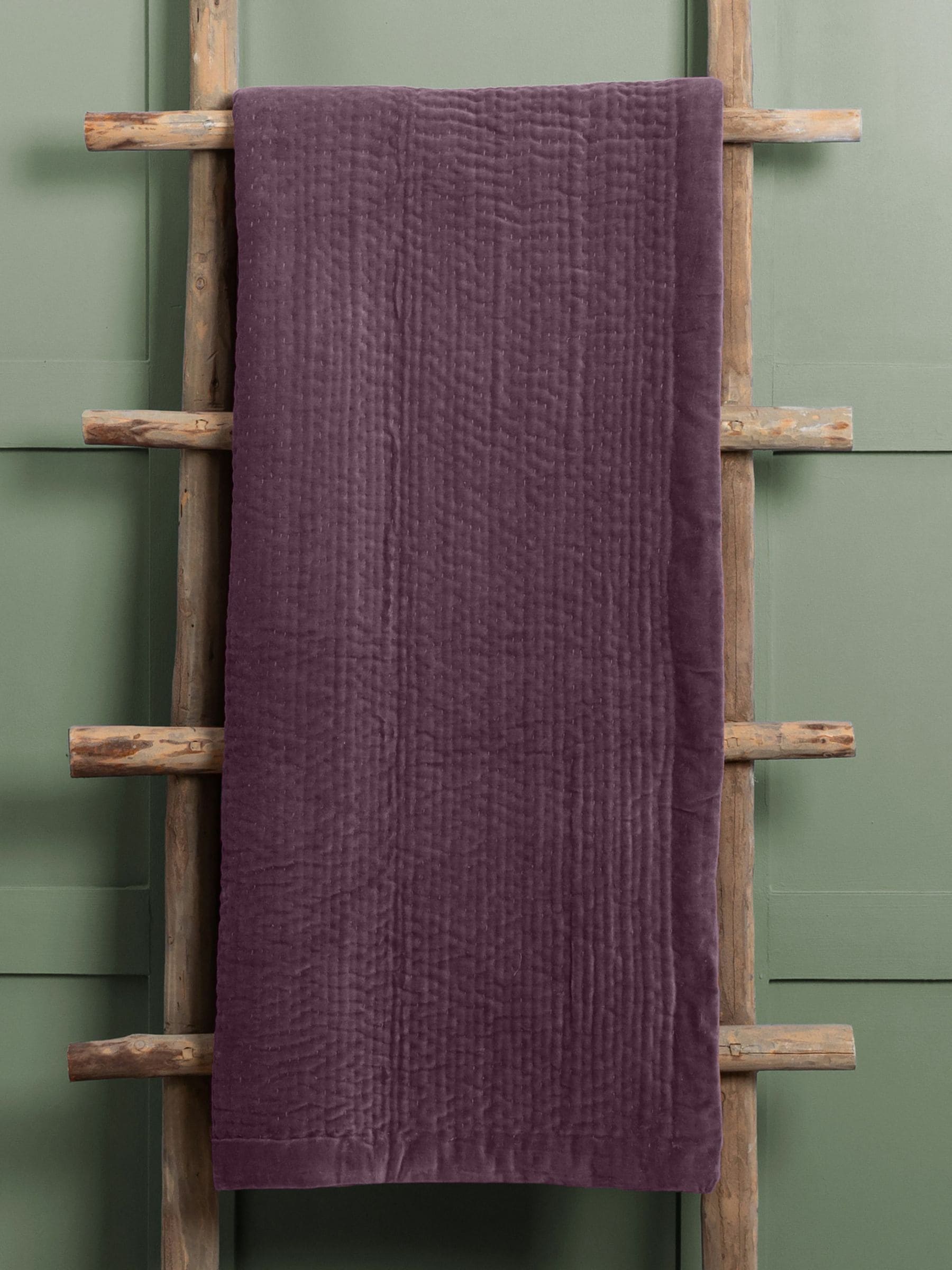 Voyage Maison Sunset Haze Quilted Velvet Throw 200cm x 140cm