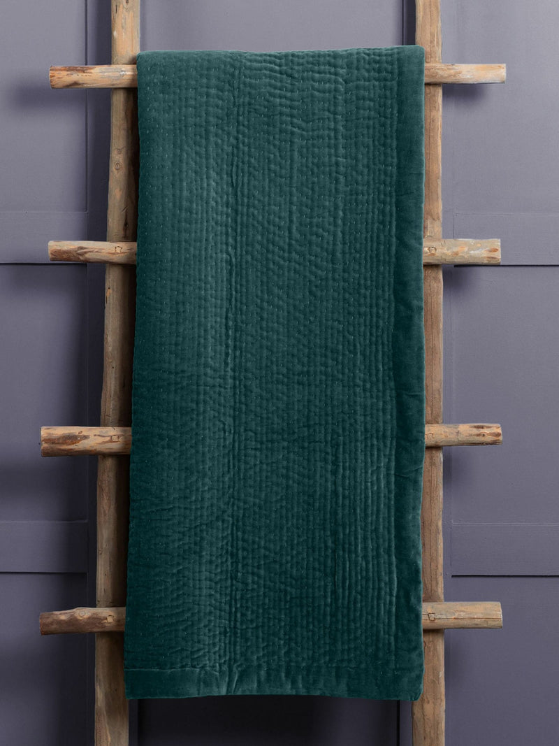 Voyage Maison Sunset Haze Quilted Velvet Throw 200cm x 140cm