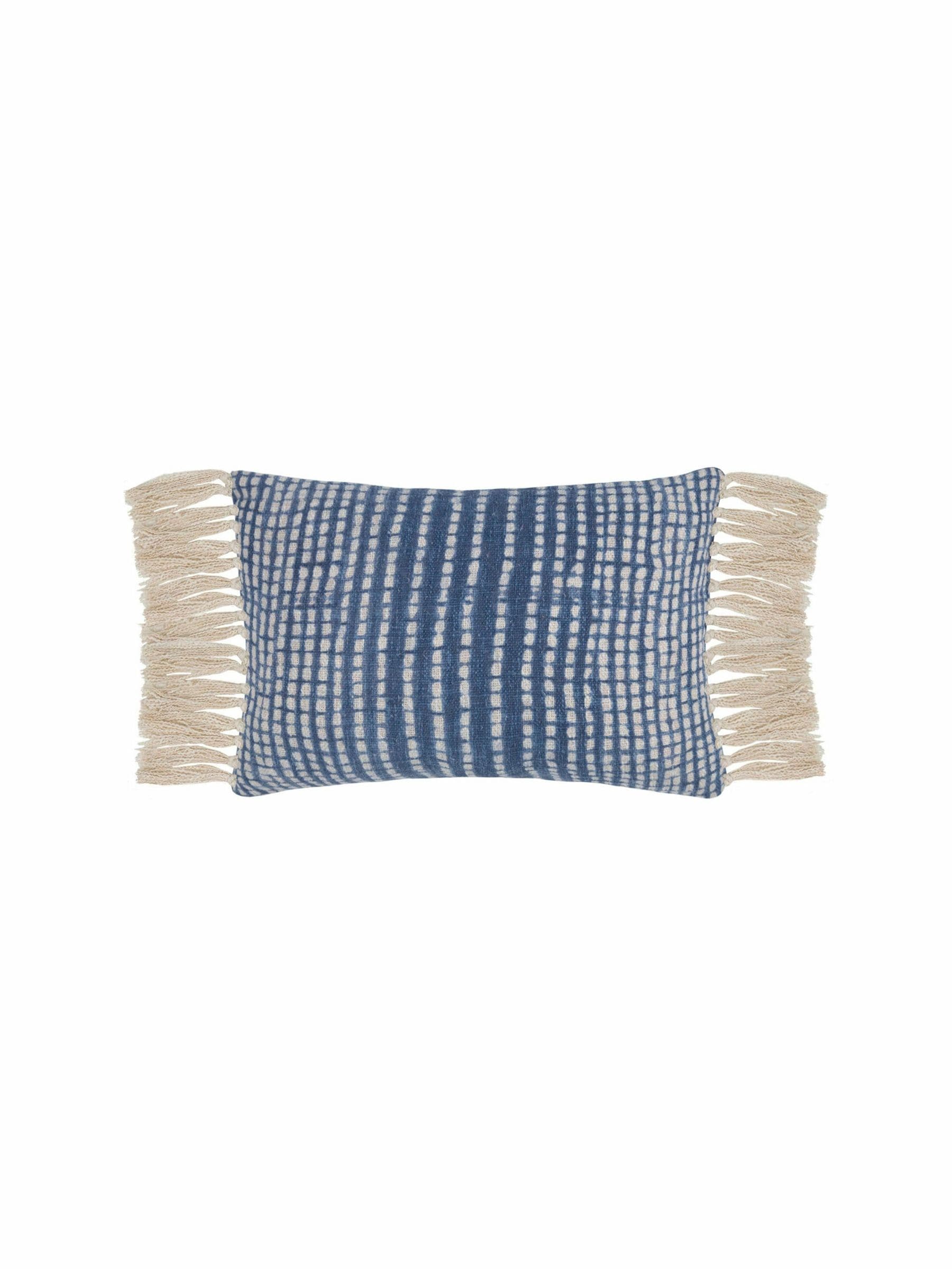 Voyage Maison geometric fringed cushion 40x60cm, UK version