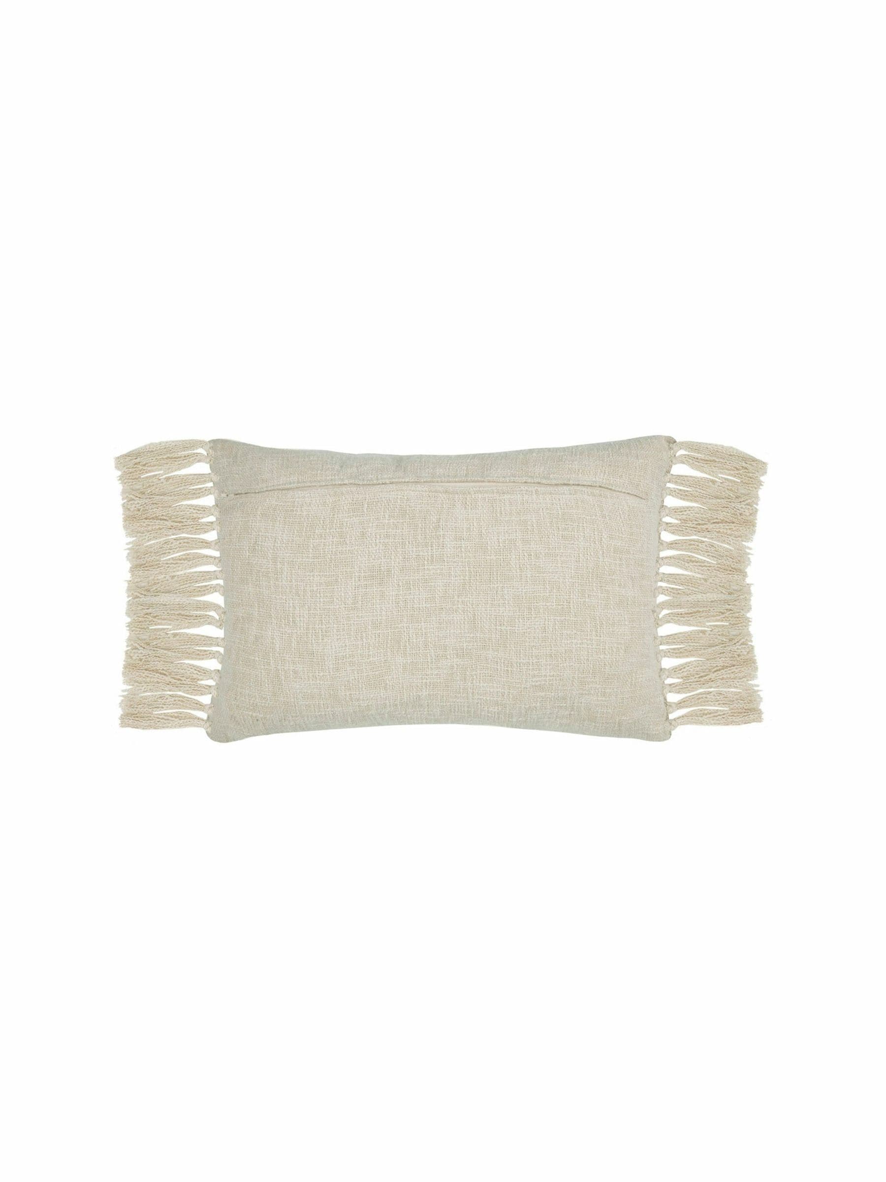 Voyage Maison geometric fringed cushion 40x60cm, UK version