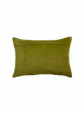 Voyage olive green boulder velvet cushion 40x60cm, UK version