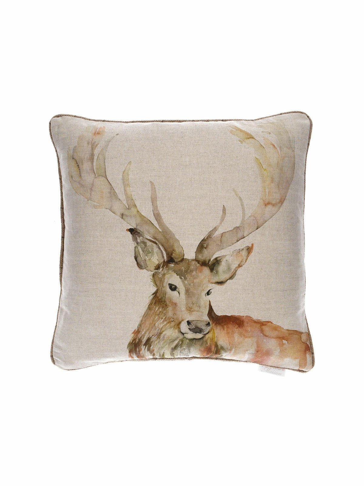 Voyage Maison cushion stag design 50cm, imported from the UK