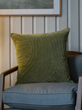 Voyage sage waterfall abstract cushion 50cm, imported from the UK
