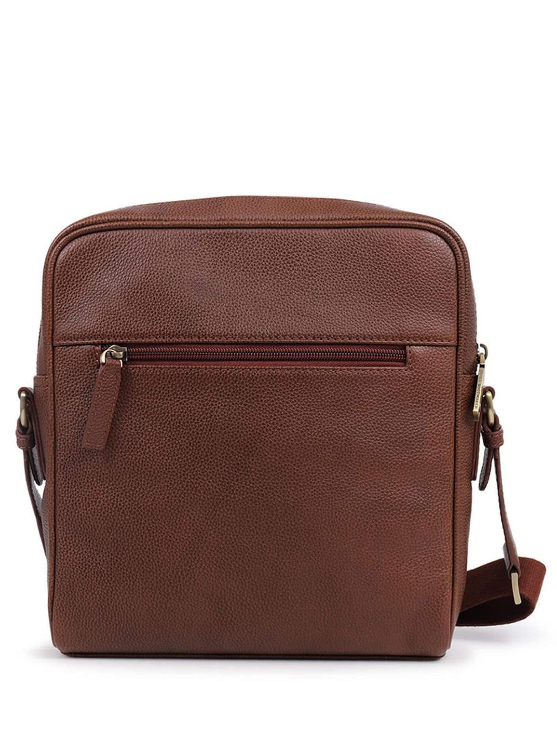 Jones Bootmaker brown leather shoulder bag 24x5x25 cm - British product