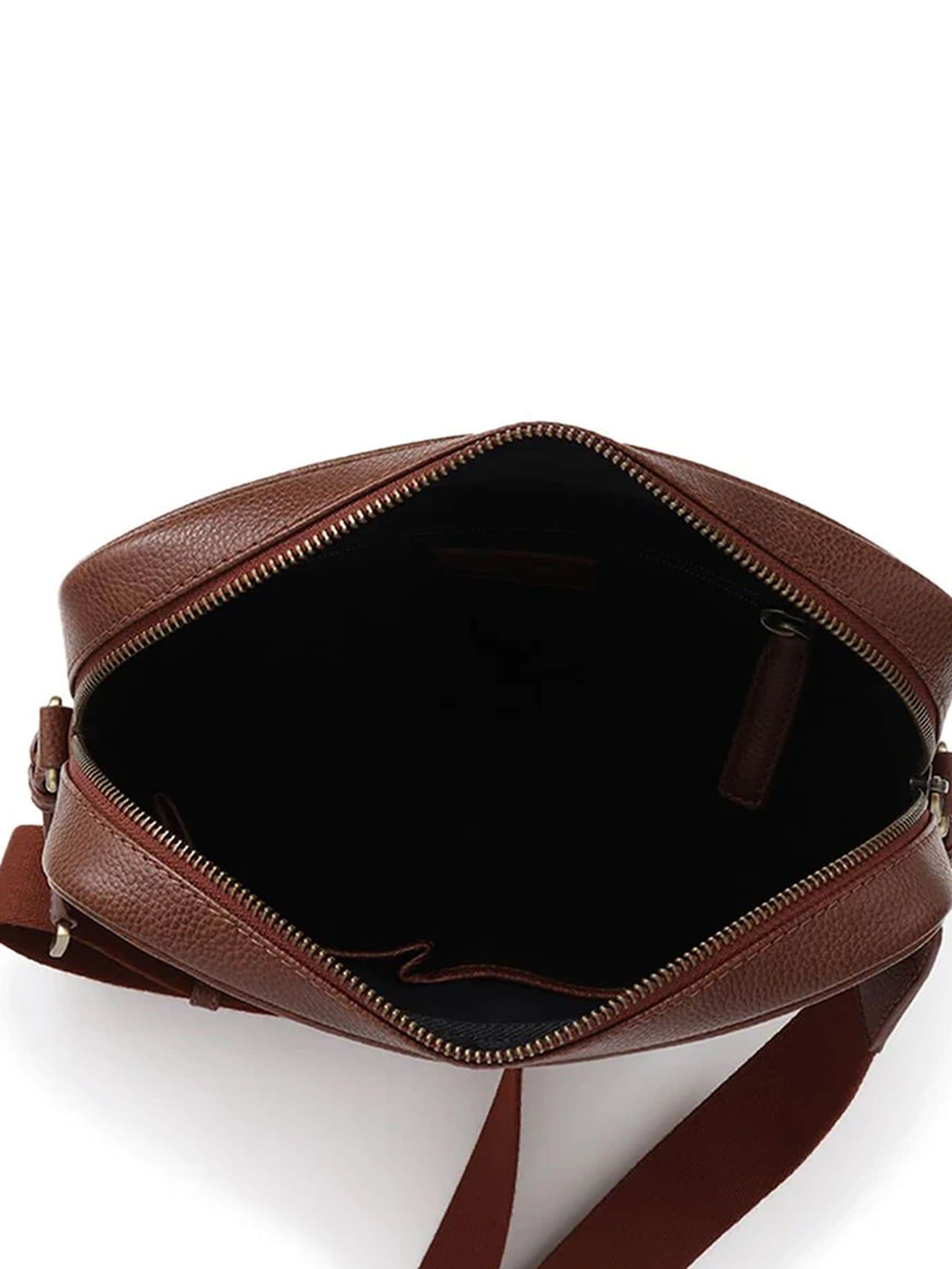 Jones Bootmaker brown leather shoulder bag 24x5x25 cm - British product