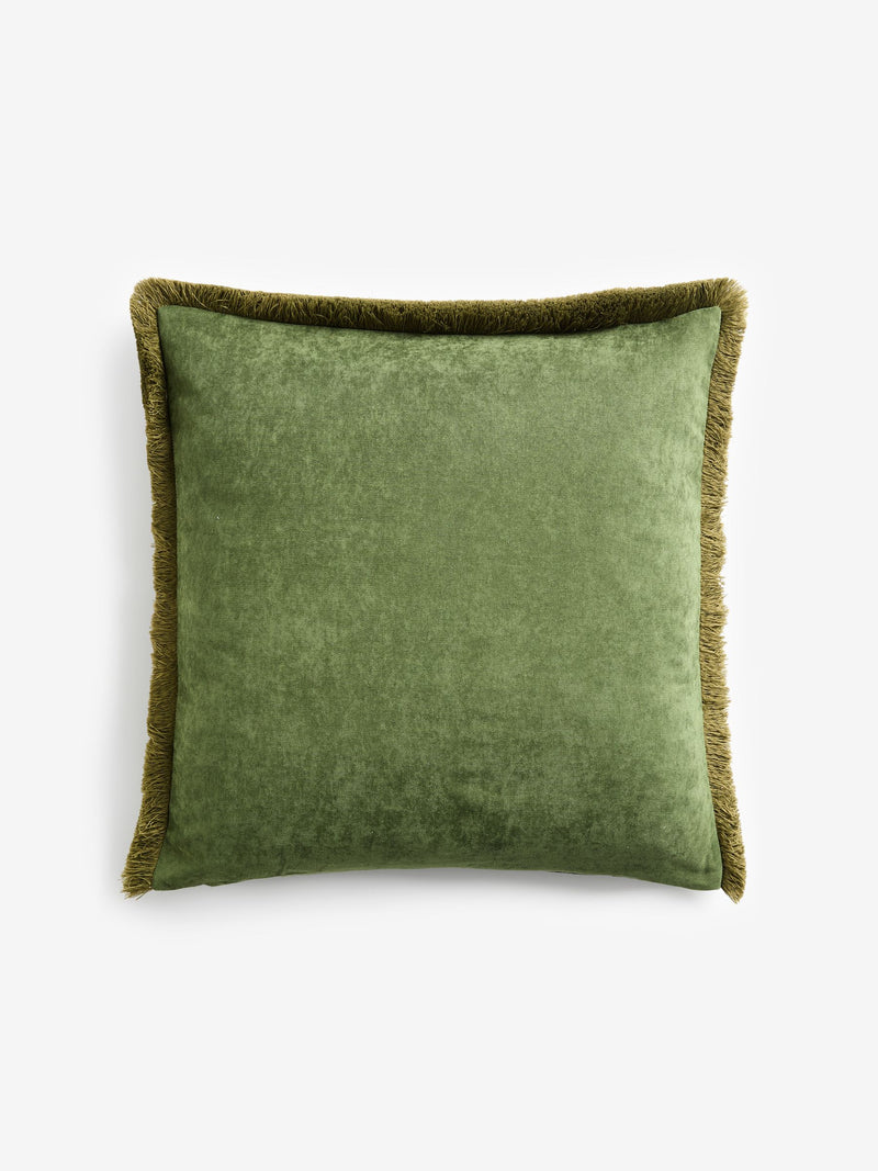 Square tiger print velvet cushion 50x50cm, UK version